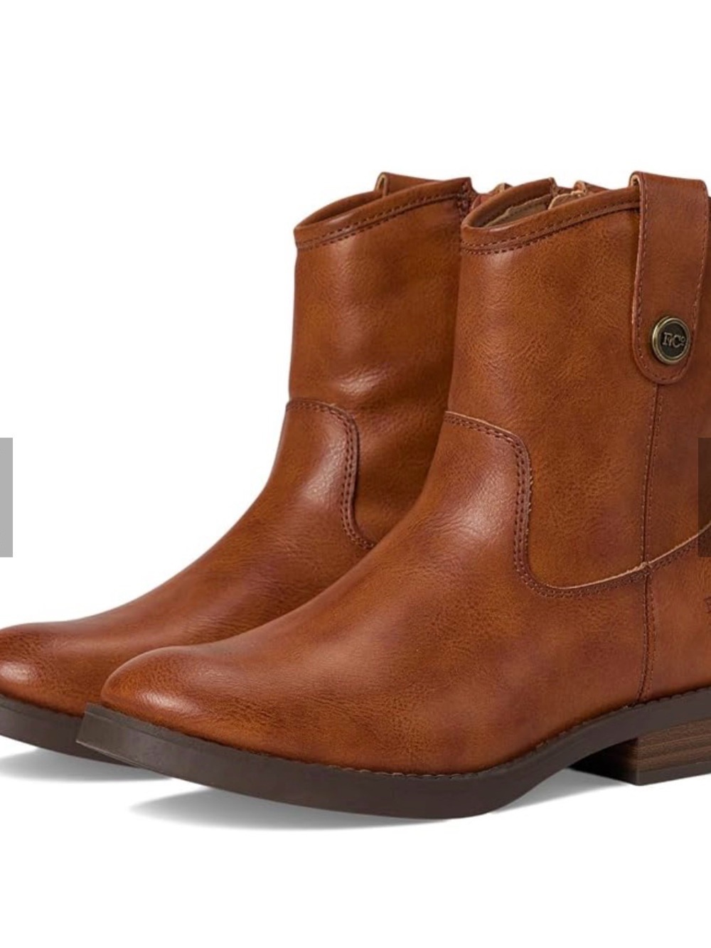 Frye Cognac Brown Leather Short Booties